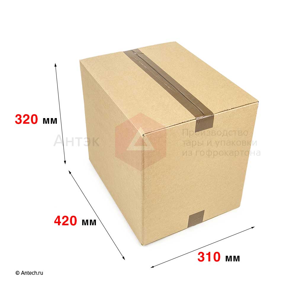 Картонная коробка 420мм*310мм*320мм П−32BC бурый (фото 2) – купить в Москве