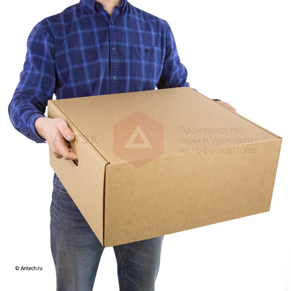 Самосборная коробка 440*440*205 Т−24B бурый (фото 6) – купить в Москве