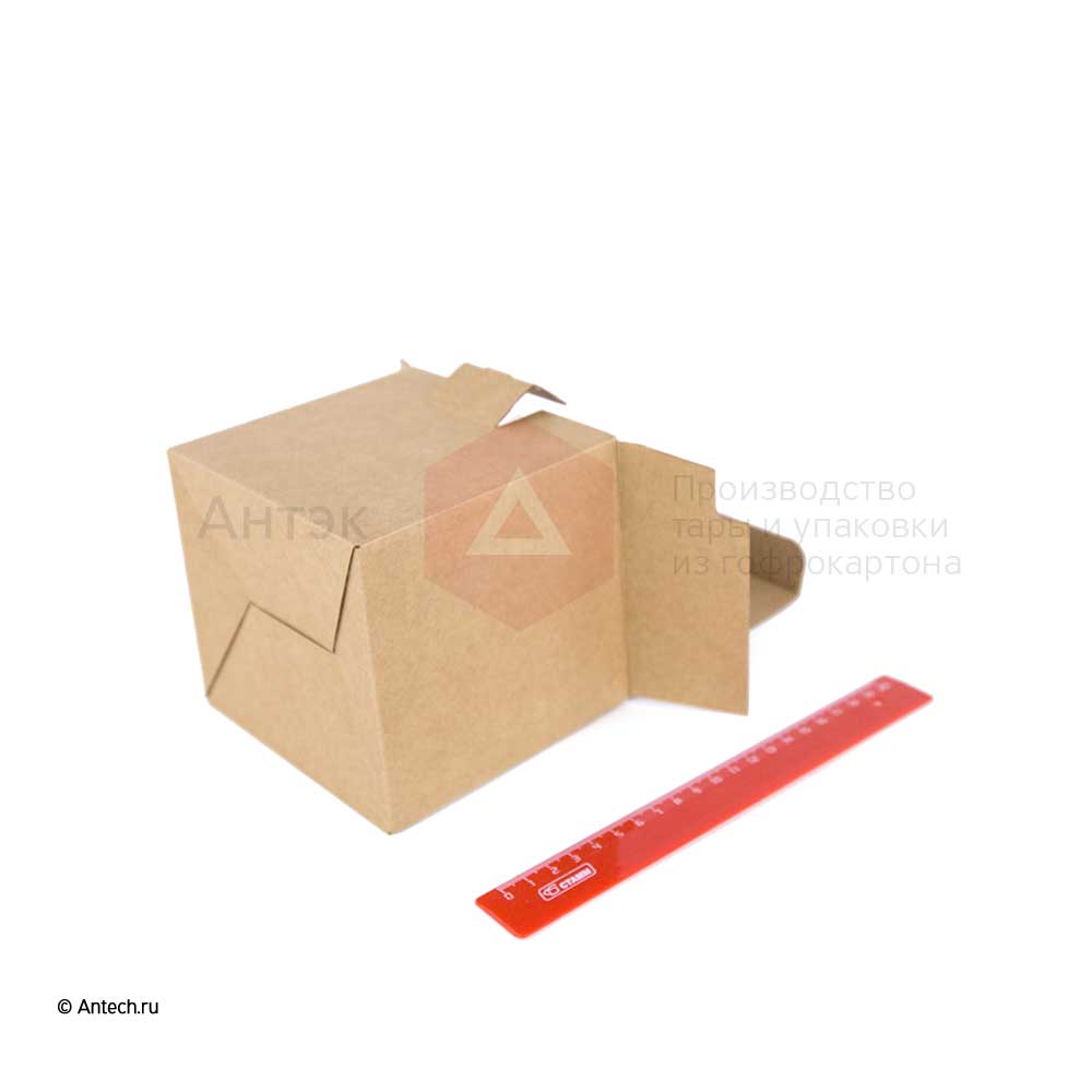 Коробка маленькая с крышкой 125*115*120 МГК Т−24E бурая (фото 4) – купить в Москве