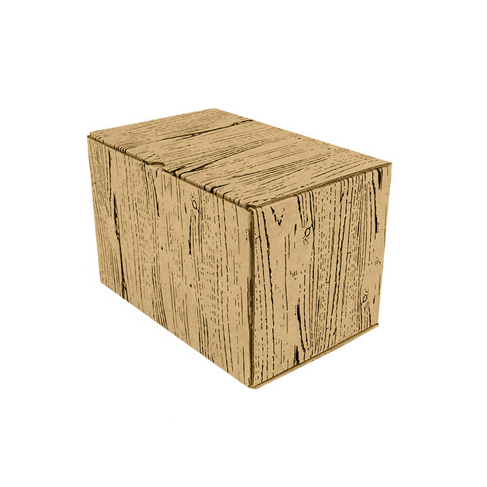 Картонная коробка "Wood" 150*100*100 МГК Т−24E бурый (фото 1) – купить в Москве