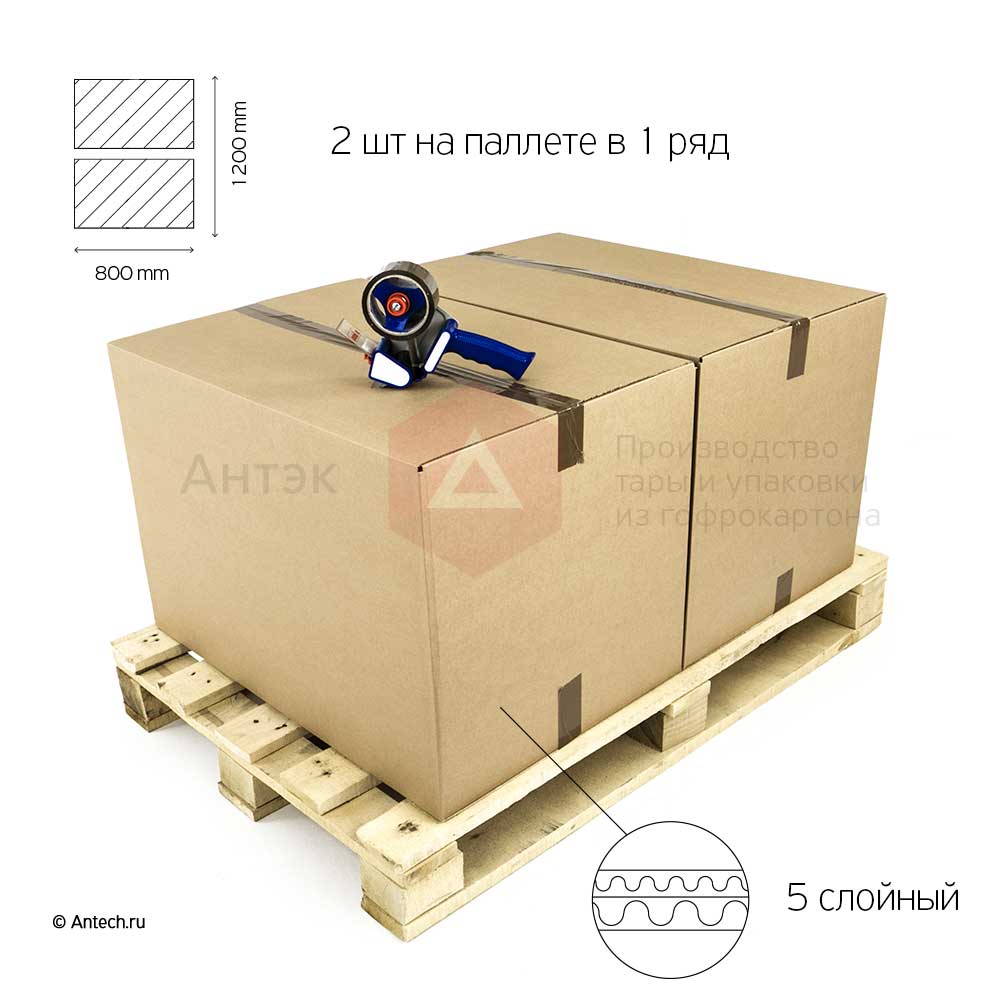 Картонная коробка 750мм*500мм*500мм Т−24B бурая (фото 5) – купить в Москве
