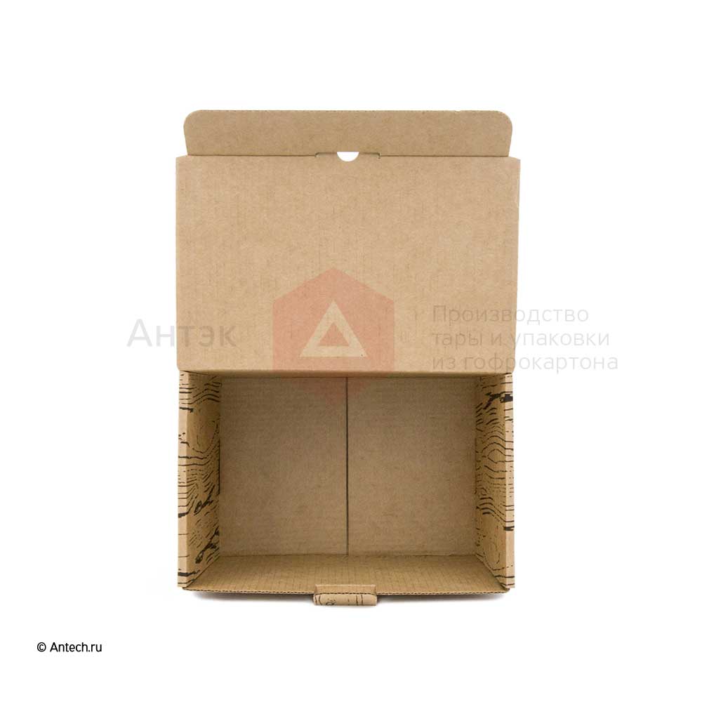 Картонная коробка "Wood" 150*100*100 МГК Т−24E бурый (фото 2) – купить в Москве