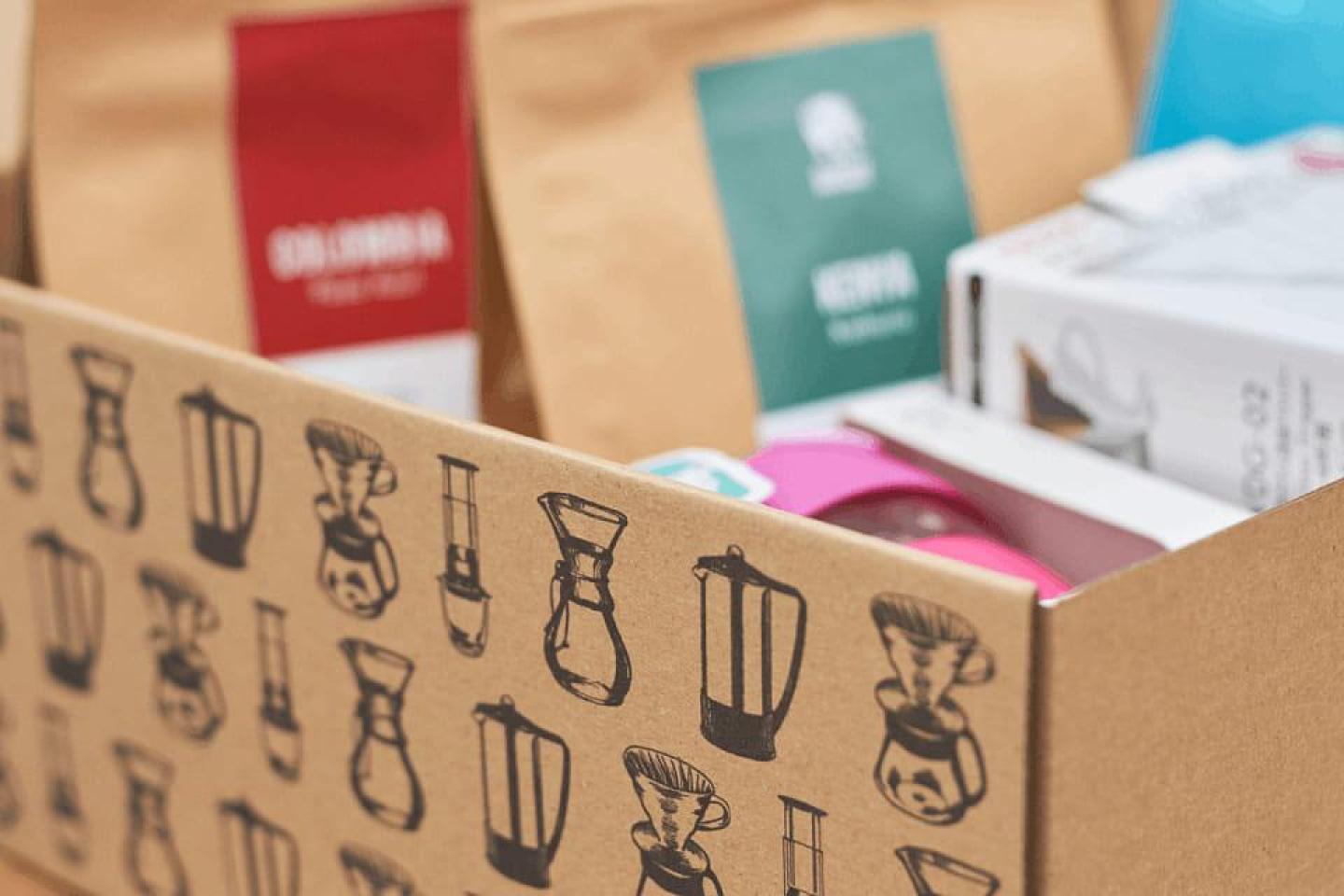 Упаковка для доставки кофейных наборов Coffee Republic