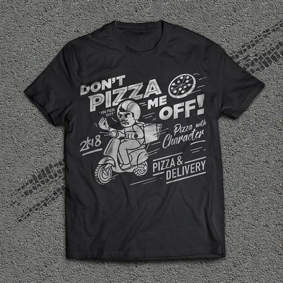 Дизайн упаковки для пиццы Don't Pizza Me Off