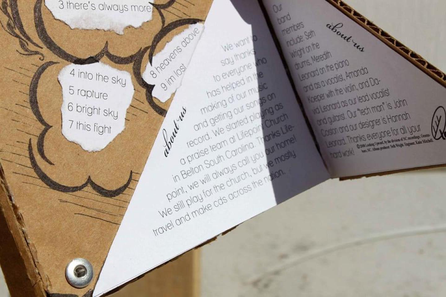 CD Design - упаковка из гофрокартона для музыкального компакт диска