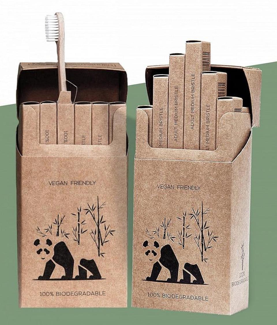 Упаковка для зубных щеток из бамбука The Eco-ToothBrush