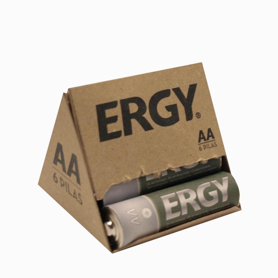 Проект упаковки для шести батареек ERGY