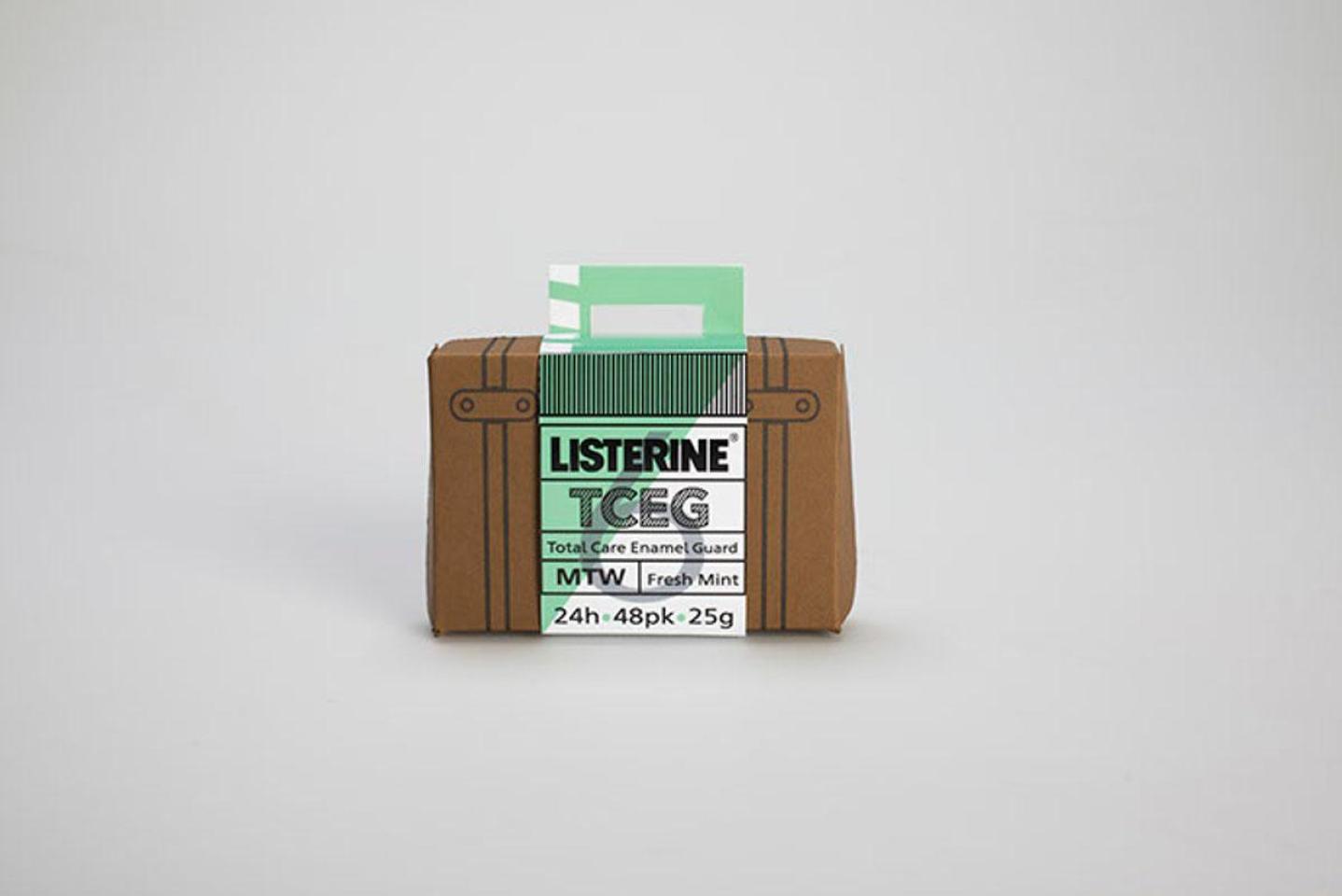 Упаковка для нового ассортимента Listerine Mouthwash
