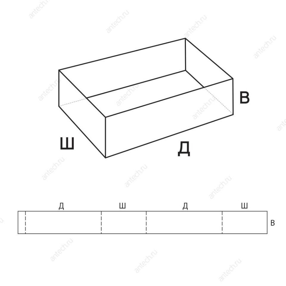 FEFCO 0501 Коробка пенального типа, обечайка