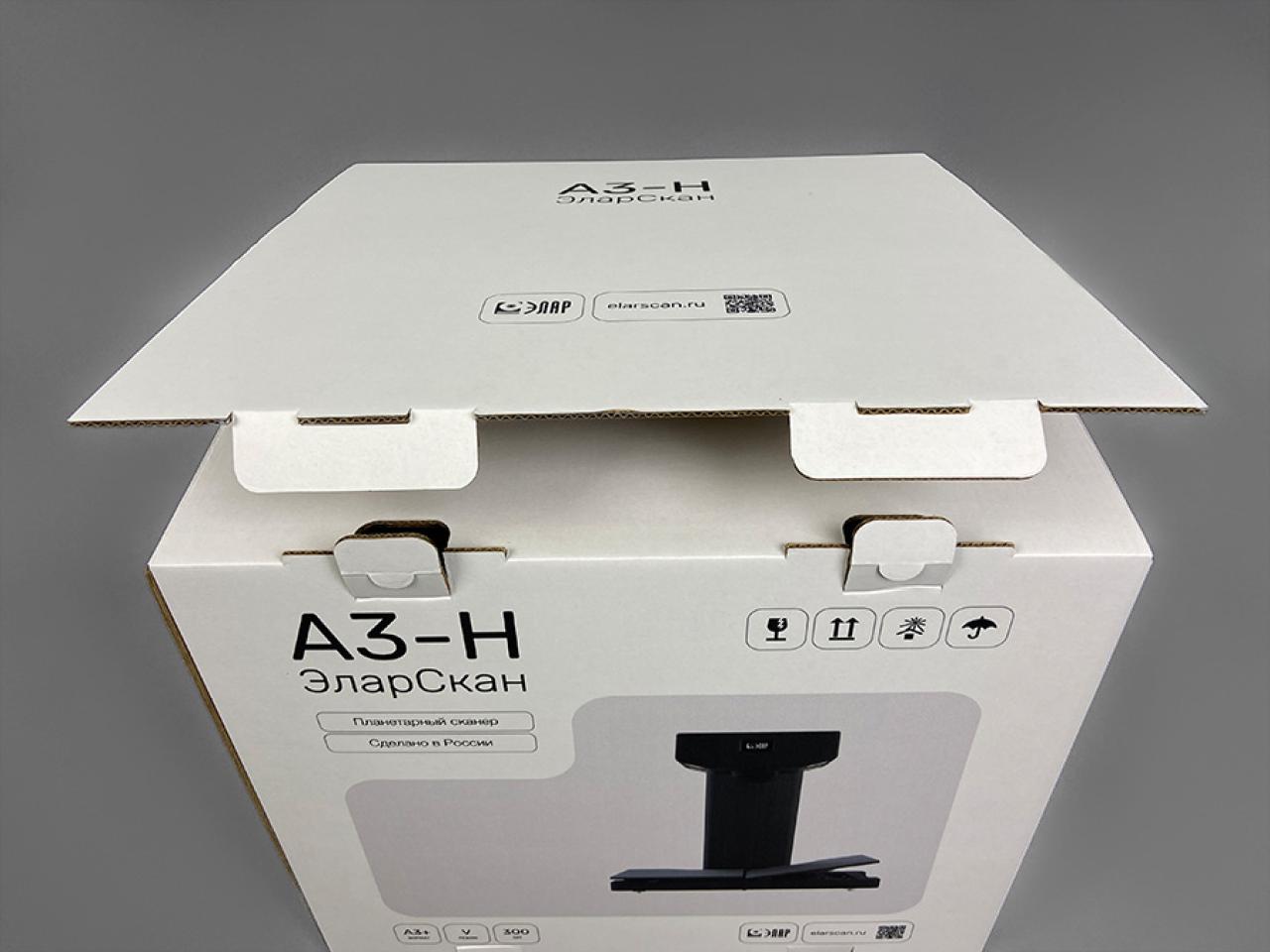 Упаковка для сканера с цветной печатью