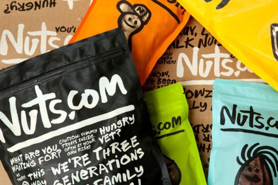 Nuts.com - дизайн упаковки для орехов
