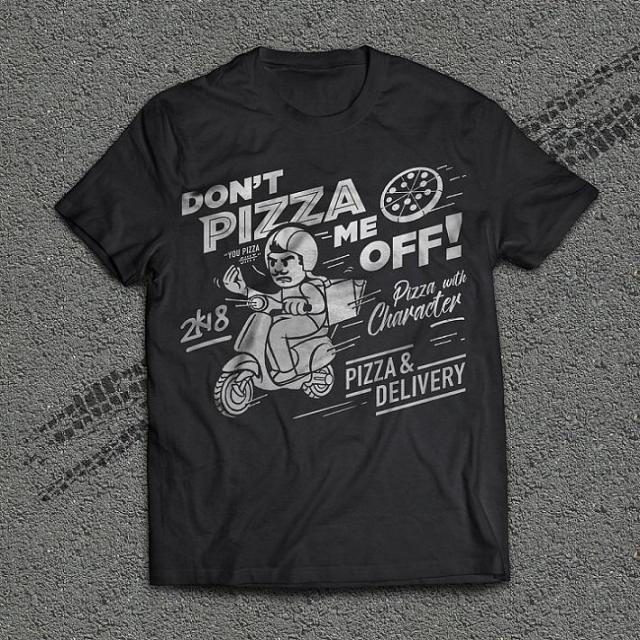 Дизайн упаковки для пиццы Don't Pizza Me Off