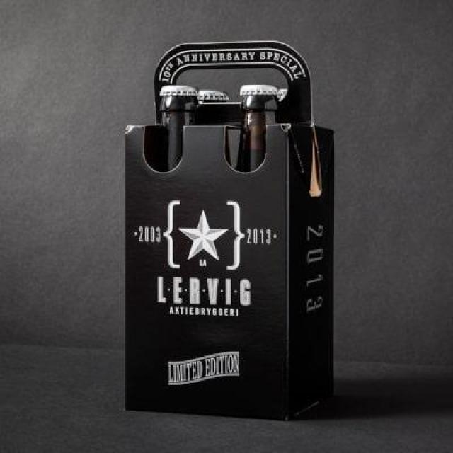 Дизайн юбилейной упаковки для пива Lervig