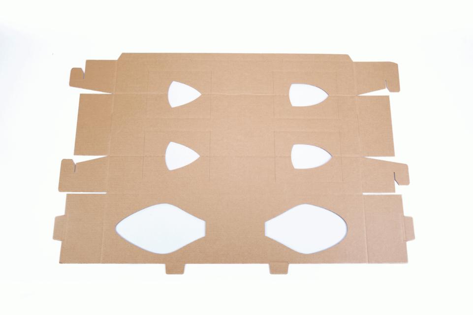 Swaveboard X - упаковка из гофрокартона для двухколесного скейтборда
