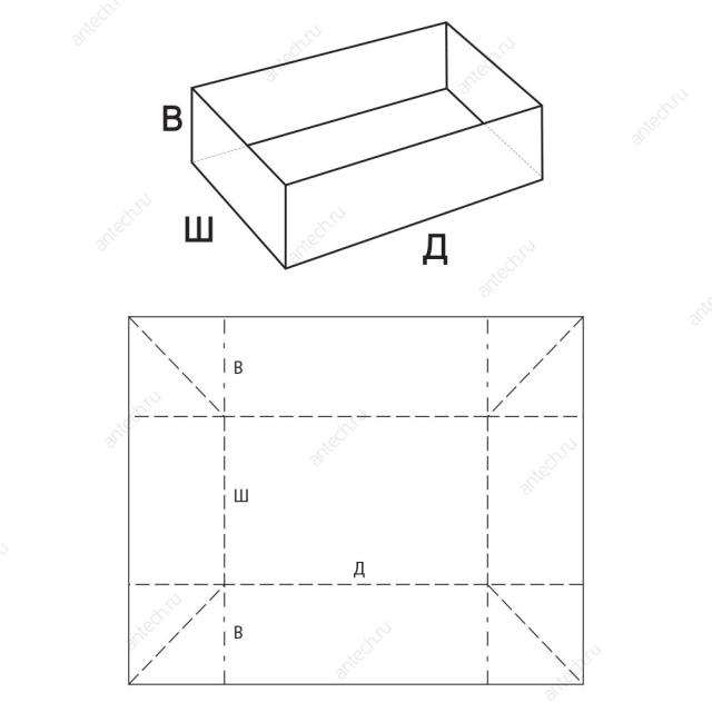 FEFCO 0449 Лоток складной со склейкой