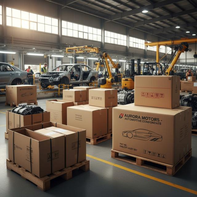 Коробки для автомобильной промышленности