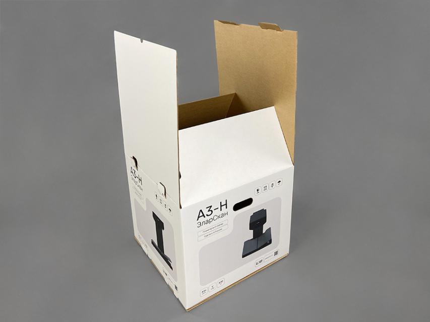 Упаковка для сканера с цветной печатью