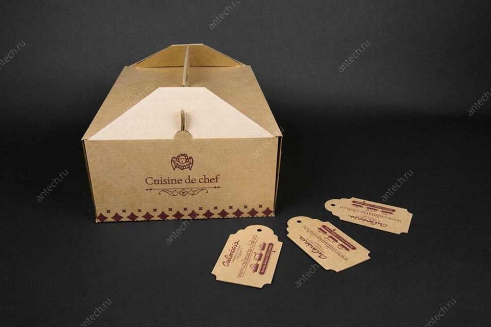 Коробка-чемодан с печатью CULINARIA