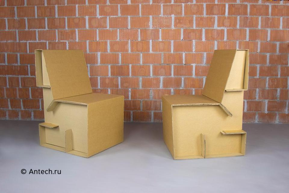 Кресла из гофрокартона