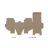 Самосборная коробка 105х105х80 из макулатурного картона МГК БУР / БУР