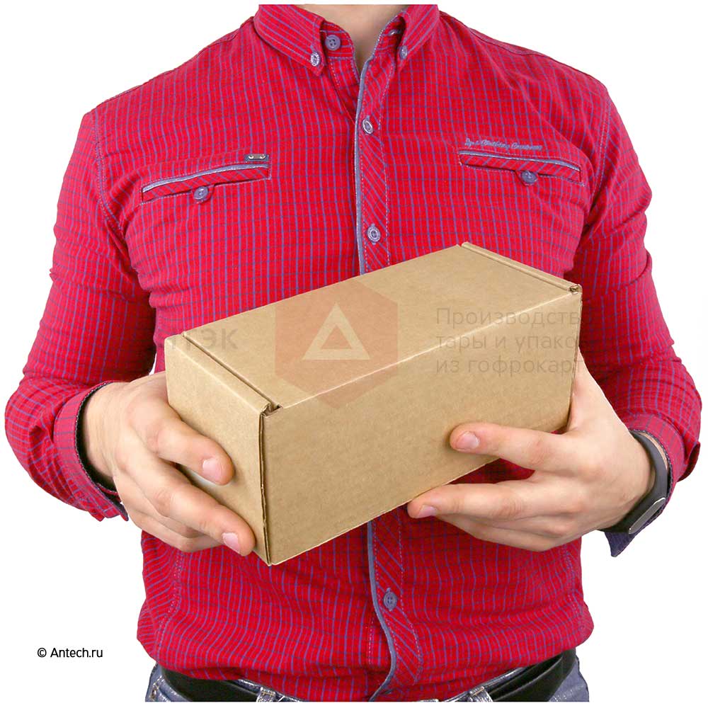 Самосборная коробка-тубус 200*90*90 Т−24B бурый (фото 6) – купить в Москве