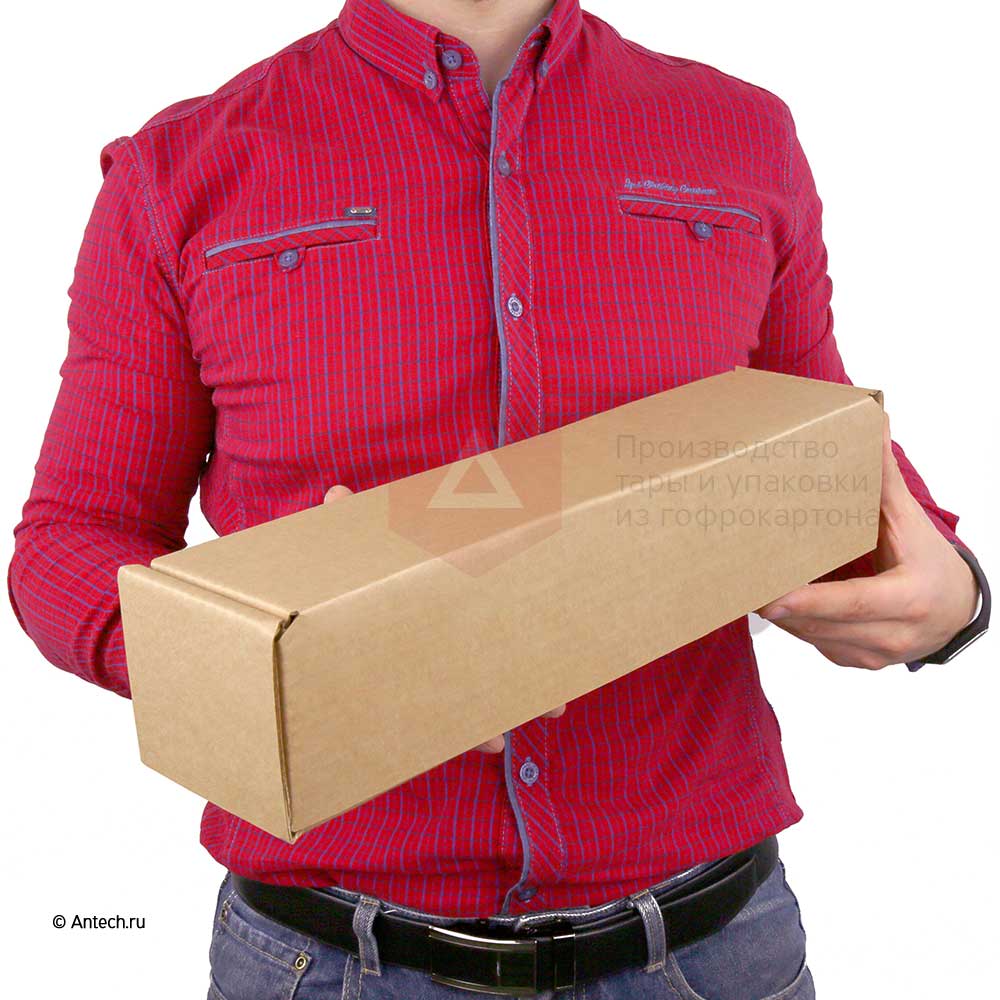 Самосборная коробка-тубус 400*85*85 Т−24B бурый (фото 6) – купить в Москве