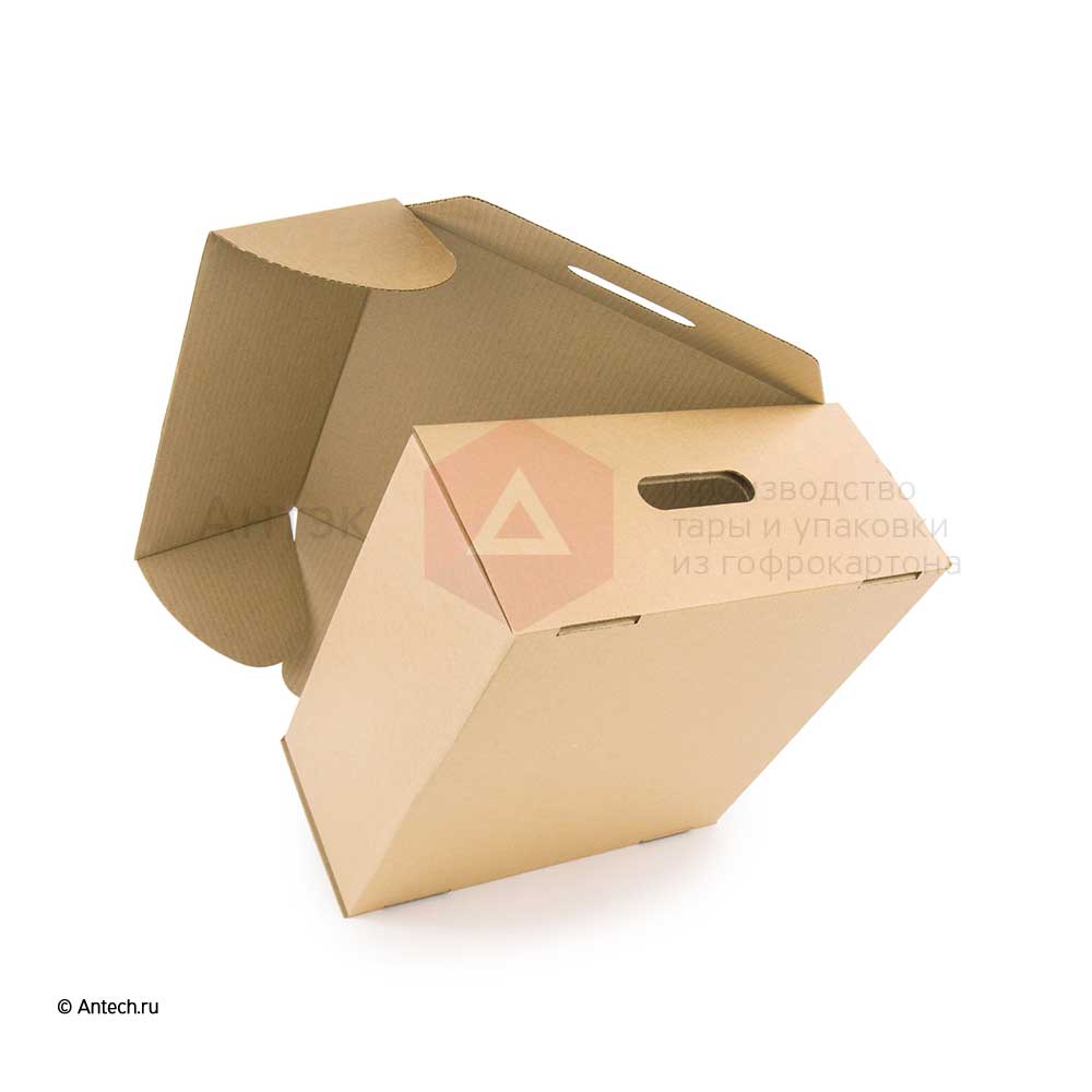Самосборная коробка 370*370*165 Т−24B бурый (фото 4) – купить в Москве