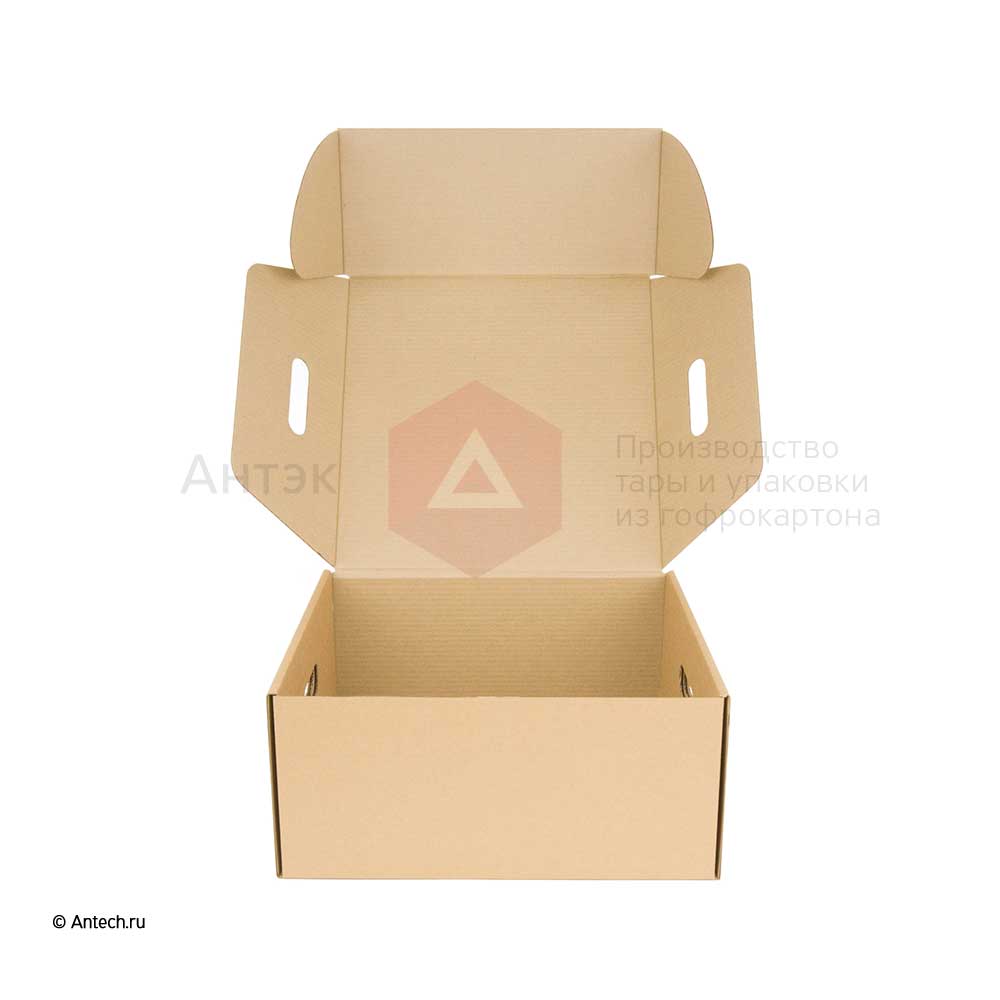 Самосборная коробка 390*390*180 Т−24B бурый (фото 2) – купить в Москве