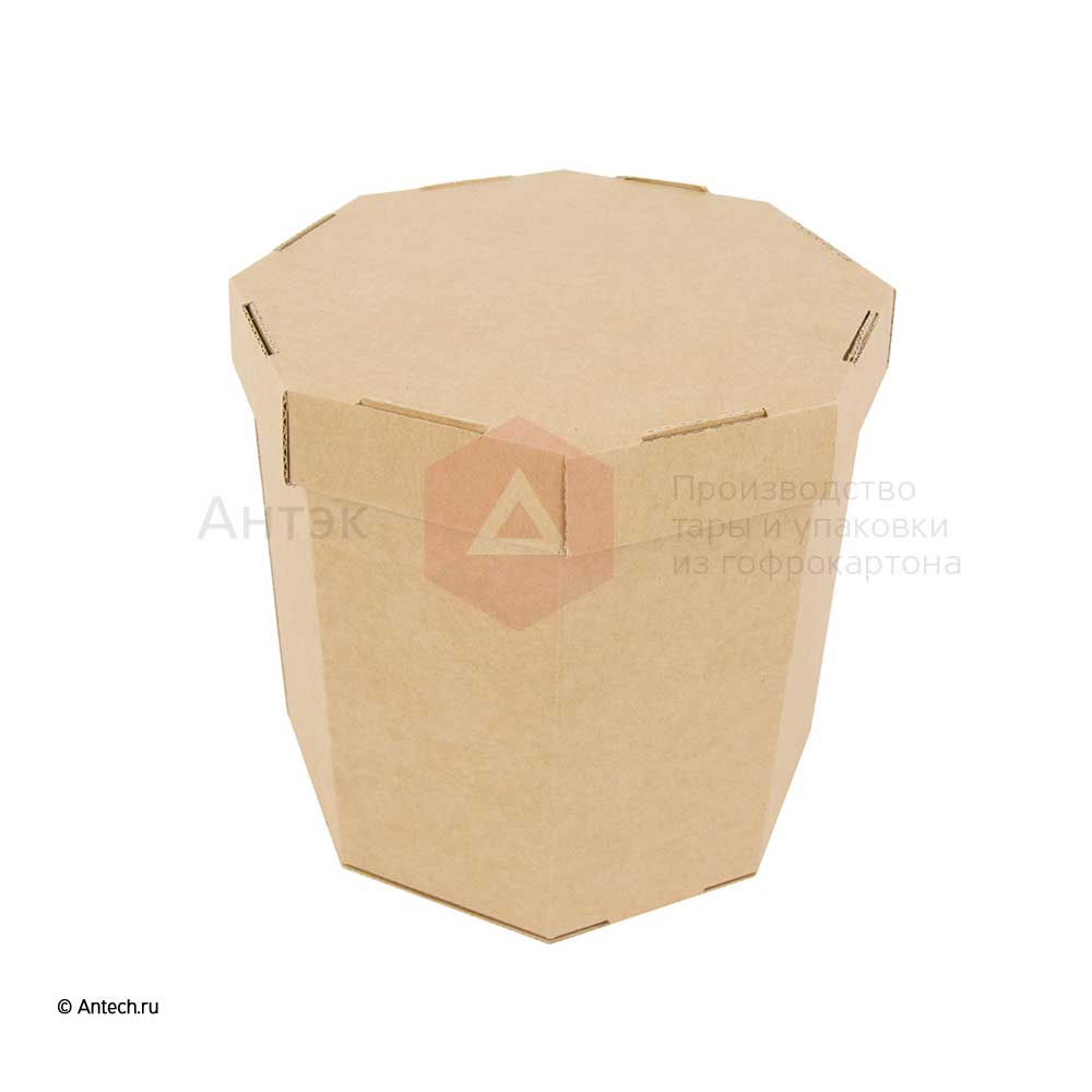 Шляпная коробка 185*185*185 МГК Т−24E бурый (фото 4) – купить в Москве