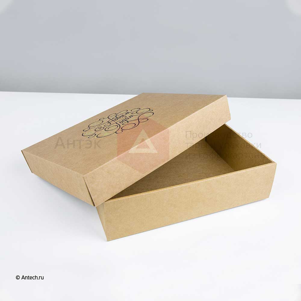 Новогодняя коробка крышка-дно 275*215*70 МГК Т−24E бурый (фото 5) – купить в Москве