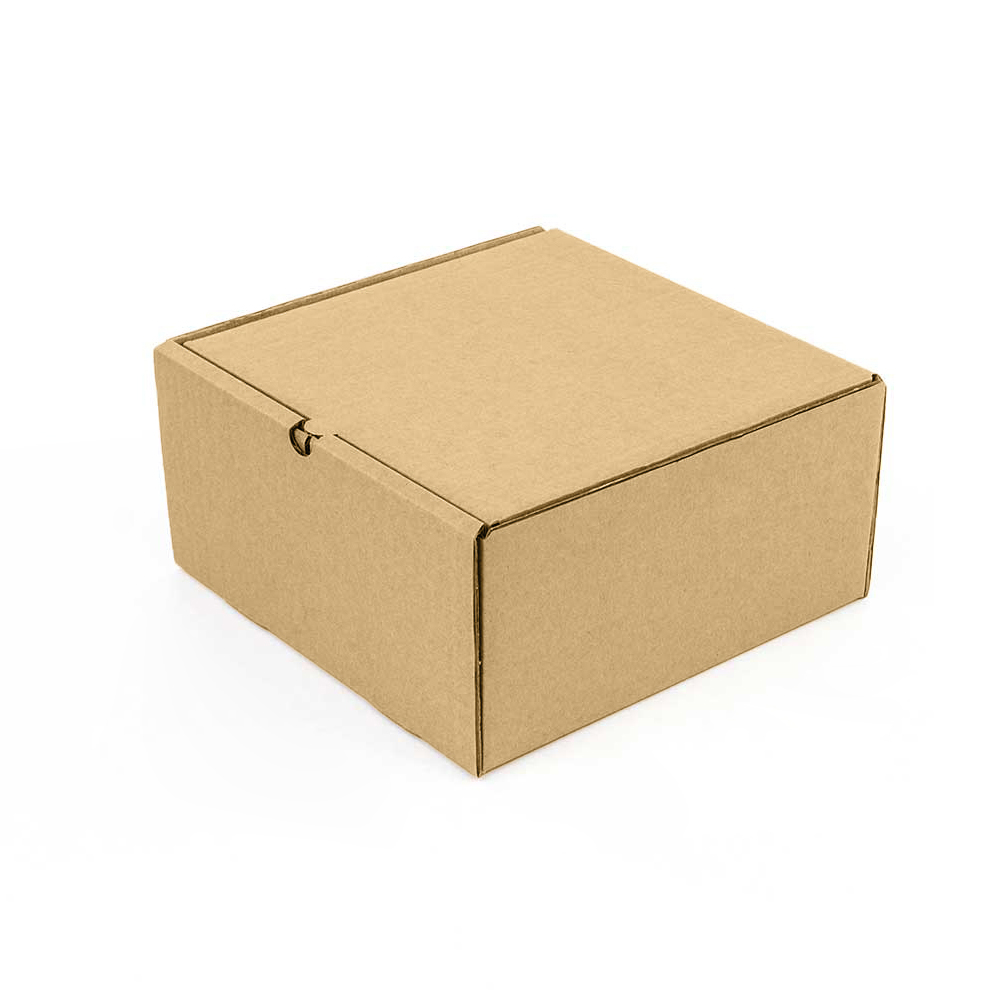 Маленькая коробка с крышкой 200*200*100 Т−24B бурый (фото 1) – купить в Москве