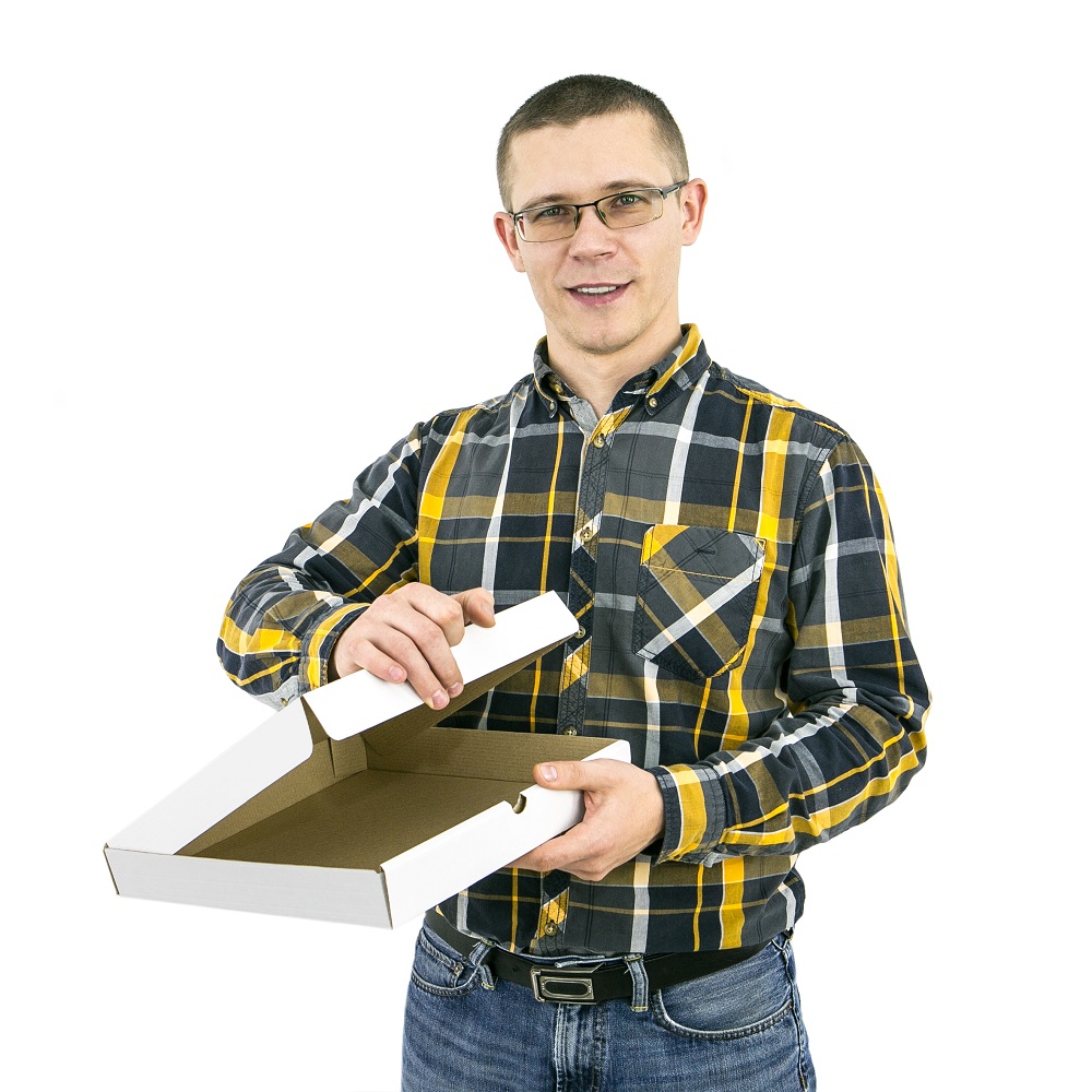Коробка для пиццы 300*300*40 МГК Т−11E белый/бурый (фото 3) – купить в Москве