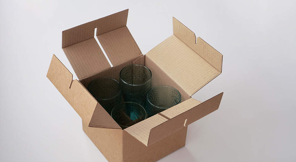 коробка для стеклотары с разделителями