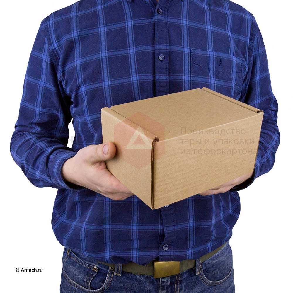 Самосборная коробка 160*120*90 Т−24B бурый (фото 6) – купить в Москве
