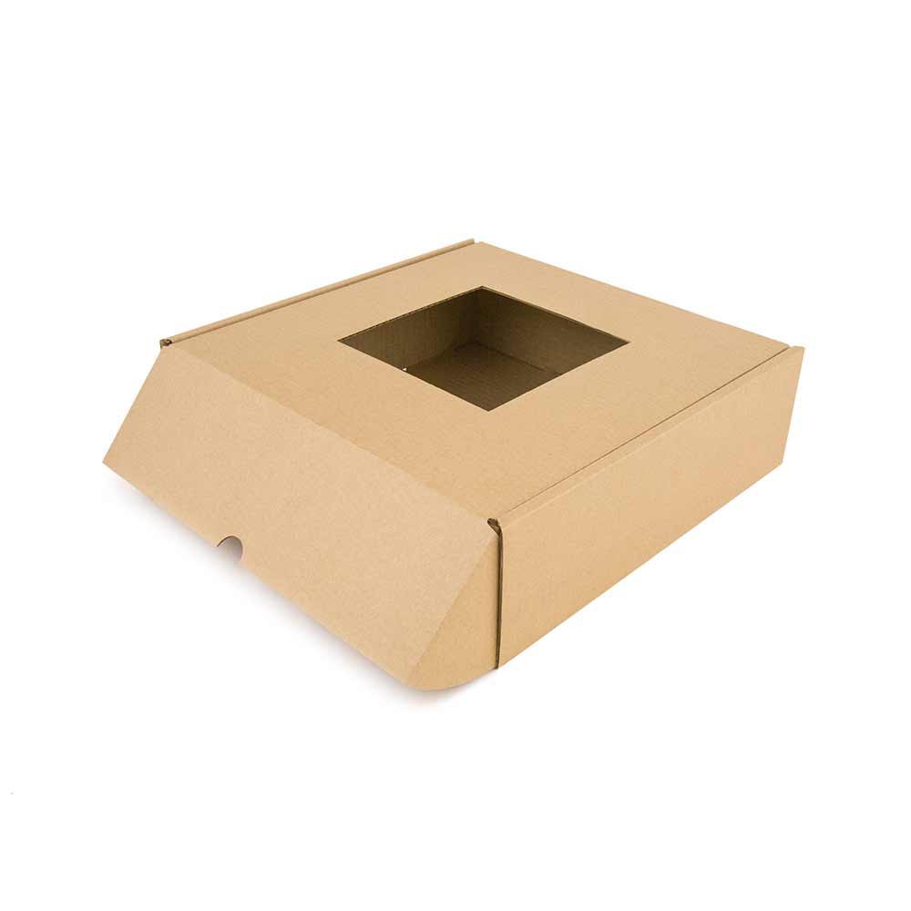 Коробка с окошком 315*315*100 Т−24B бурый (фото 5) – купить в Москве
