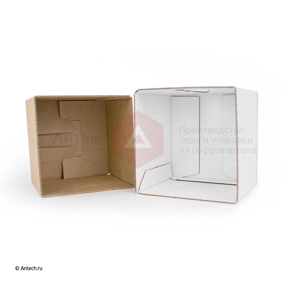 Подарочная коробка новогодняя МГК Т−11E белый 100*100*95 1