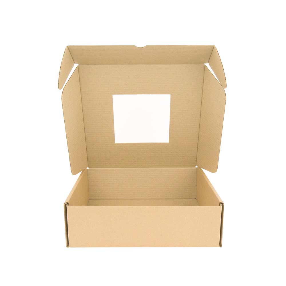 Коробка с окошком 315*315*100 Т−24B бурый (фото 3) – купить в Москве