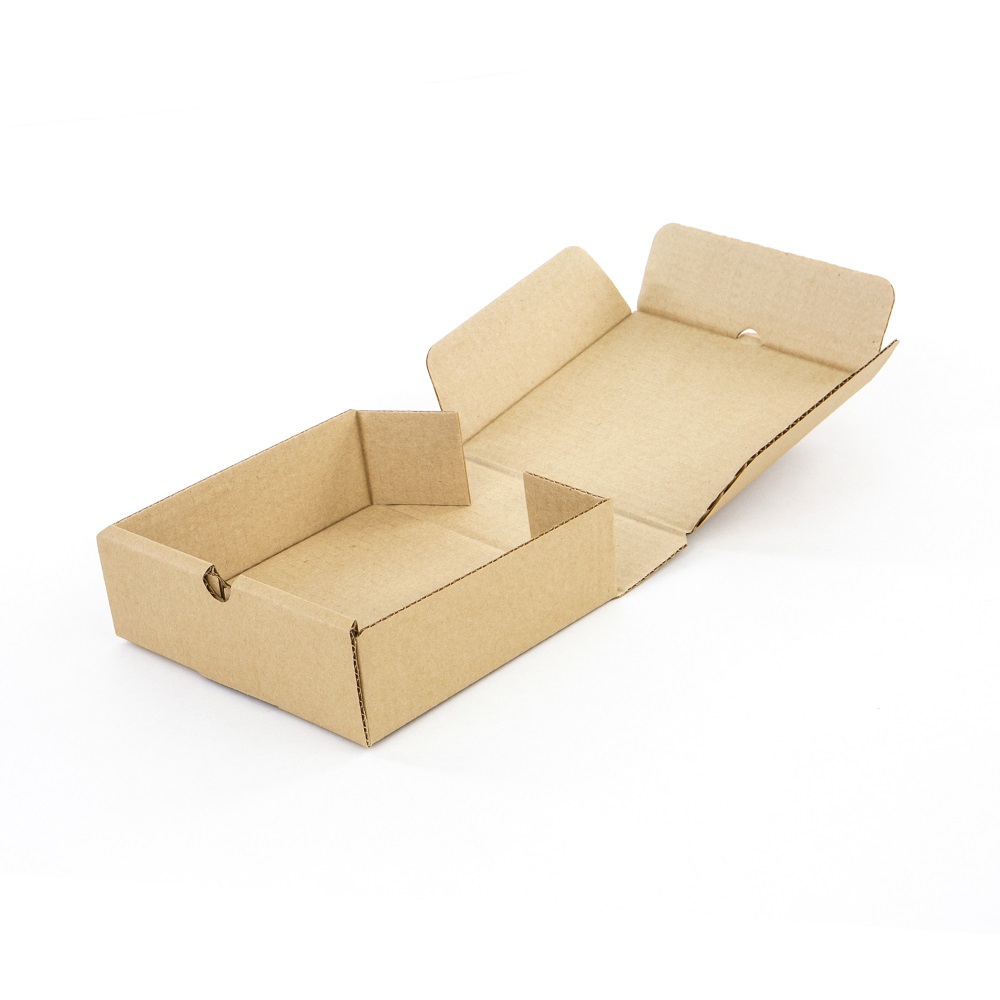 Коробка маленькая с крышкой 150*150*50 Т−24B бурая (фото 3) – купить в Москве