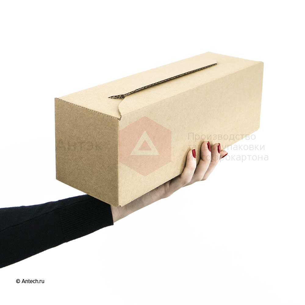 Самосборная коробка 100*100*310 Т−24B бурый (фото 5) – купить в Москве