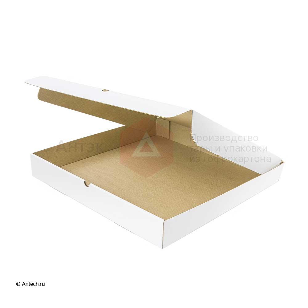 Коробка для пиццы 380*380*50 МГК Т−11E белый/бурый 1