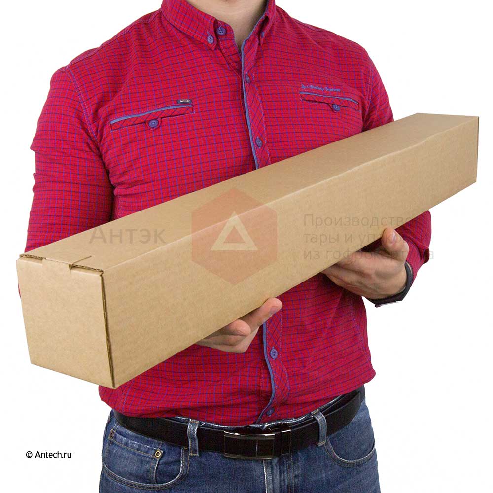 Коробка-тубус с крышкой 90*90*750 Т−24B бурый (фото 6) – купить в Москве