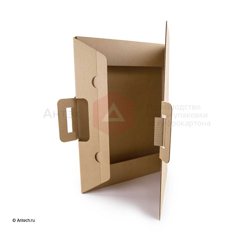 Коробка с ручкой для картины 600*430*30 Т−24B бурый (фото 5) – купить в Москве