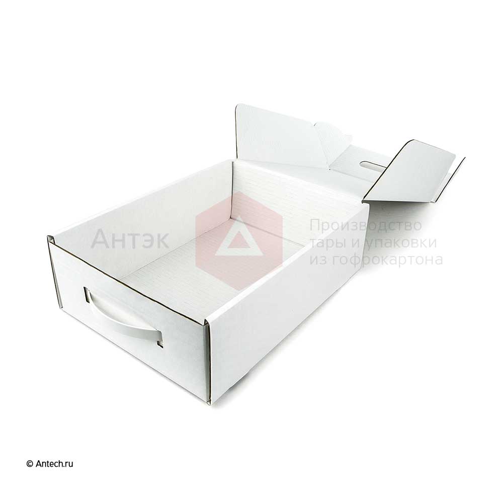 Коробка с ручкой 220*320*100 Т−24B белый 2