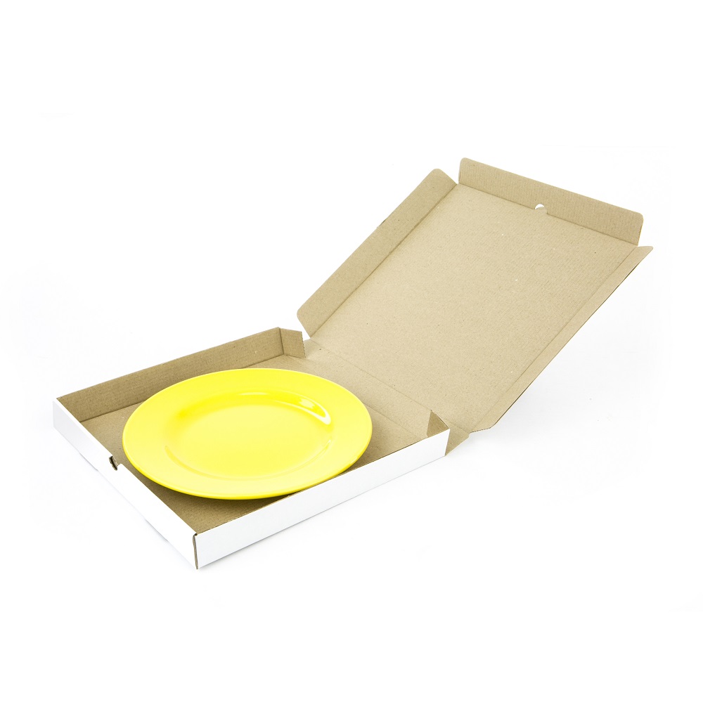 Коробка для пиццы 250*250*30 МГК Т−11E белый/бурый 2