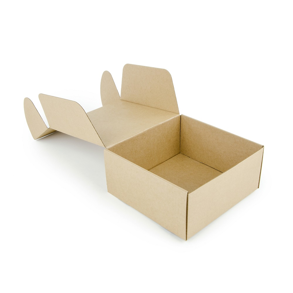 Самосборная коробка 205 x 205 x 95 МГК Т−24E бурый (фото 6) – купить в Москве