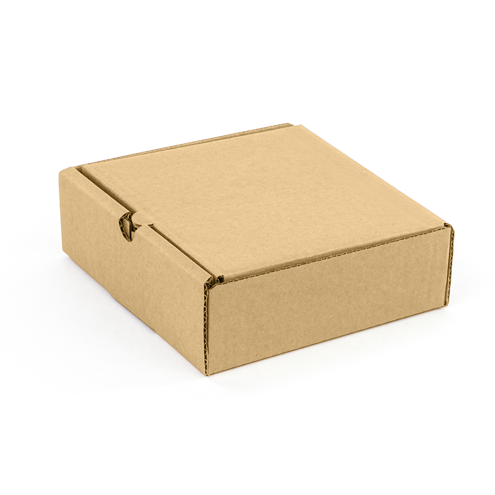 Коробка маленькая с крышкой 150*150*50 Т−24B бурая