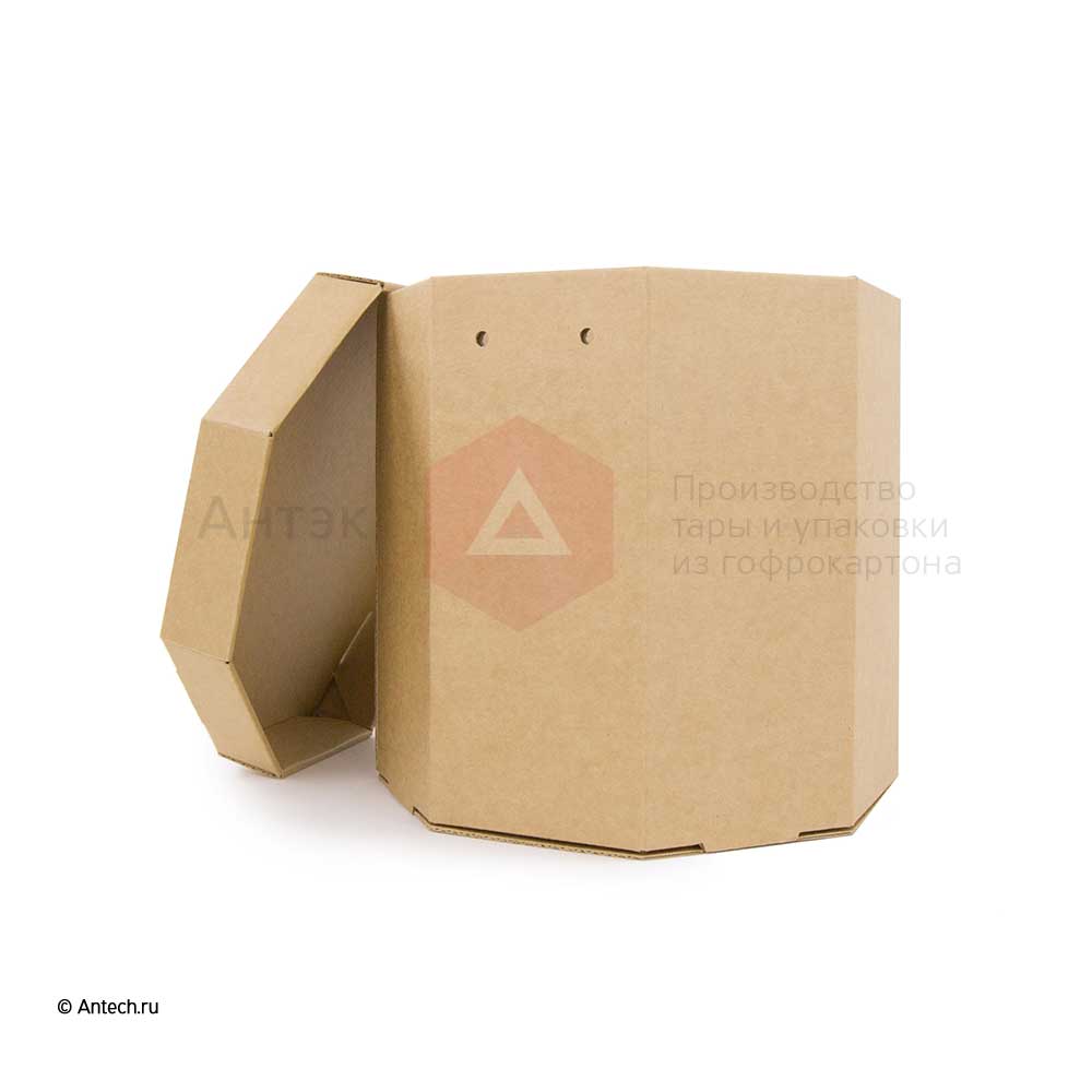 Шляпная коробка 185*185*185 МГК Т−24E бурый (фото 5) – купить в Москве