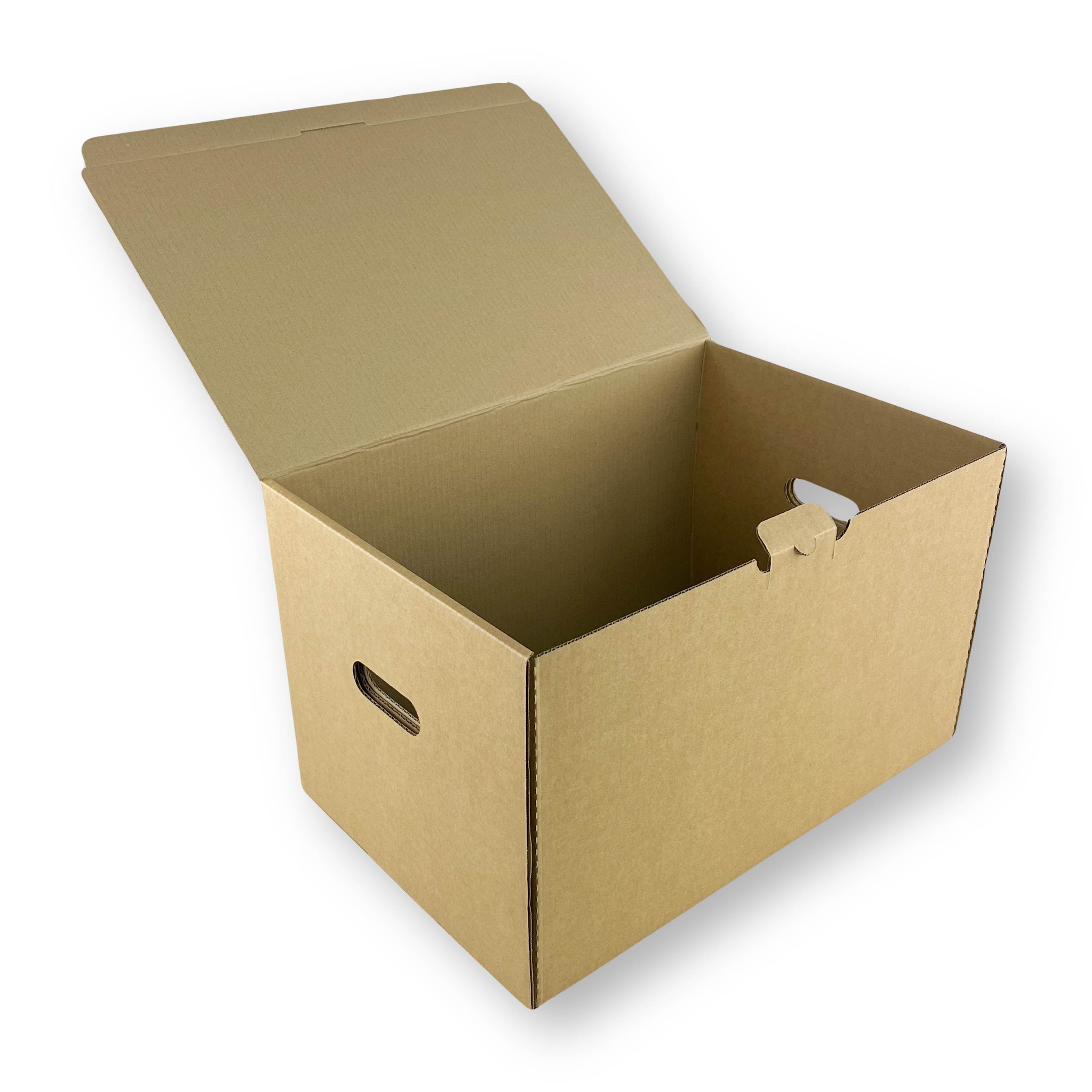 Архивная картонная коробка А3 с крышкой 480*325*295 Т−24B бурый (фото 1) – купить в Москве