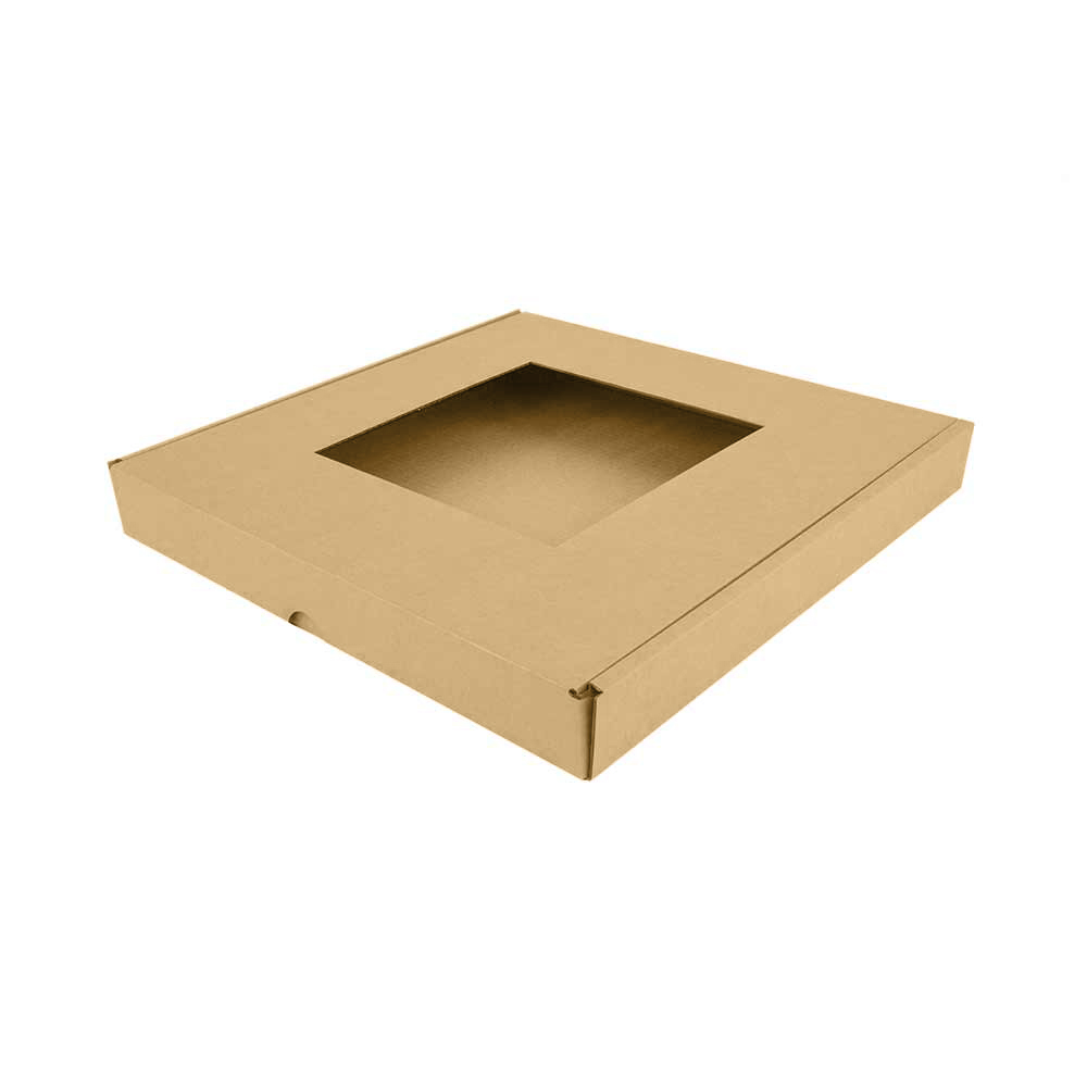 Коробка с окошком 470*470*60 Т−24B бурый (фото 1) – купить в Москве