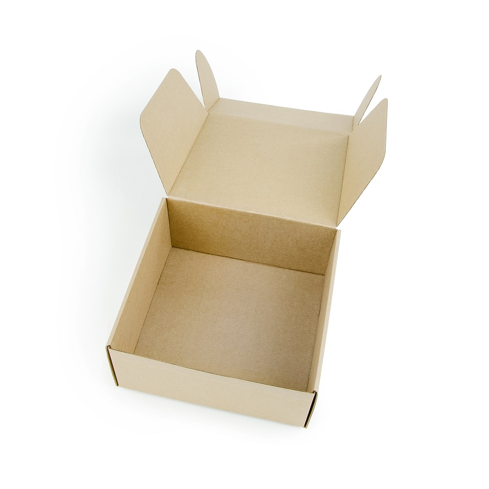 Самосборная коробка 205 x 205 x 95 МГК Т−24E бурый (фото 8) – купить в Москве